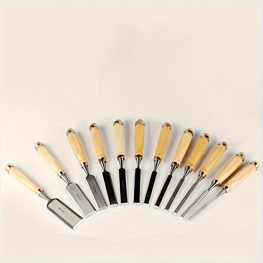 12-Piece Precision Wood Chisel Set for Clean Woodworking - Image 7