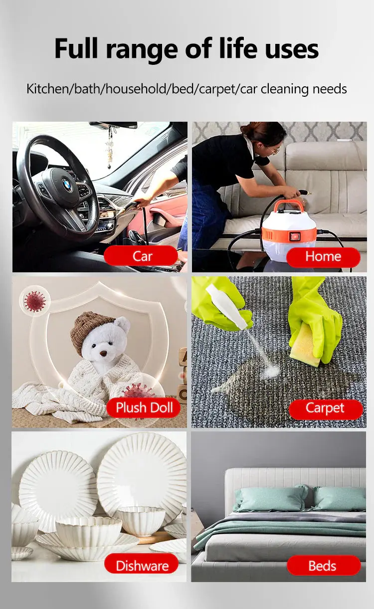 2800 W Steam Cleaner for Chemical-Free Cleaning - Image 2