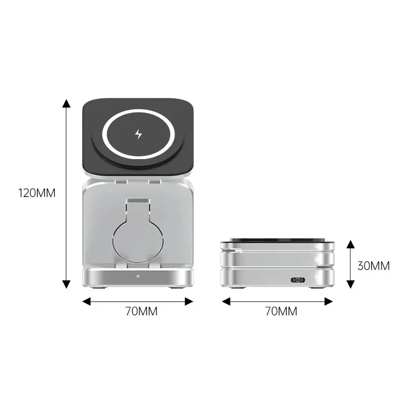 3-in-1 Wireless Charging Station for Phone and Watch - Image 3