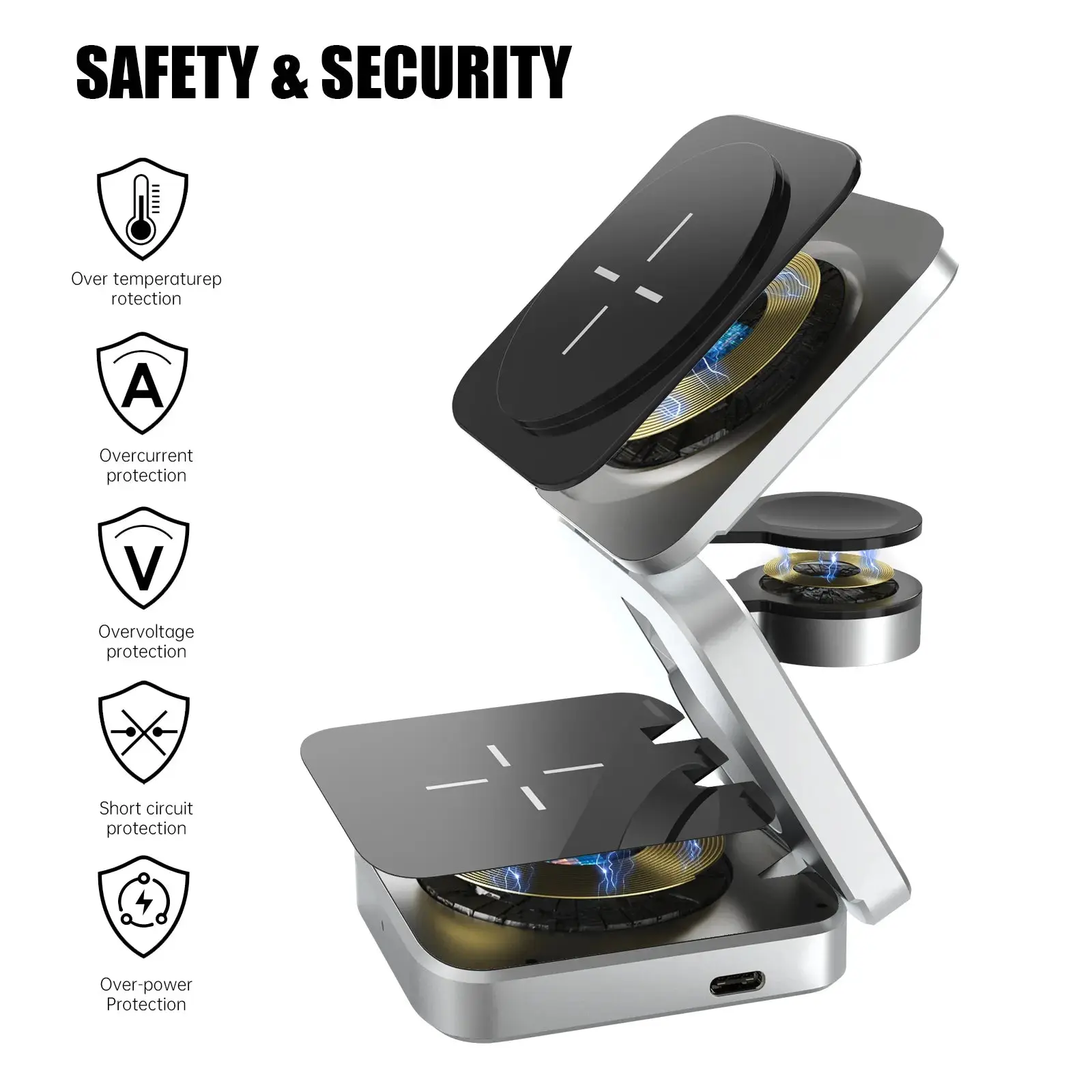 3-in-1 Wireless Charging Station for Phone and Watch - Image 7