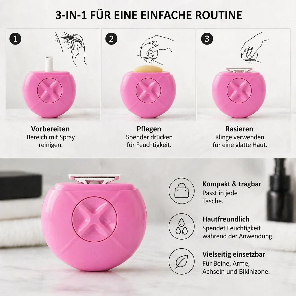 3-in-1 Women's Travel Body Shaver - Image 2
