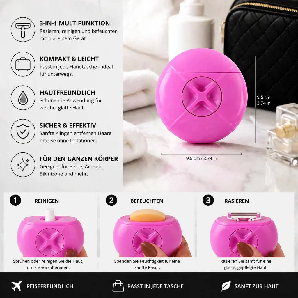 3-in-1 Women's Travel Body Shaver - Image 5