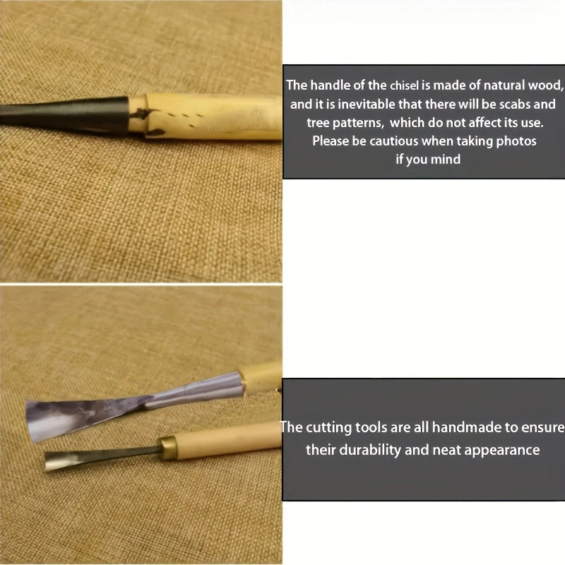 3-Piece Precision Chisel Set with Fixed Blade Measurements - Image 8