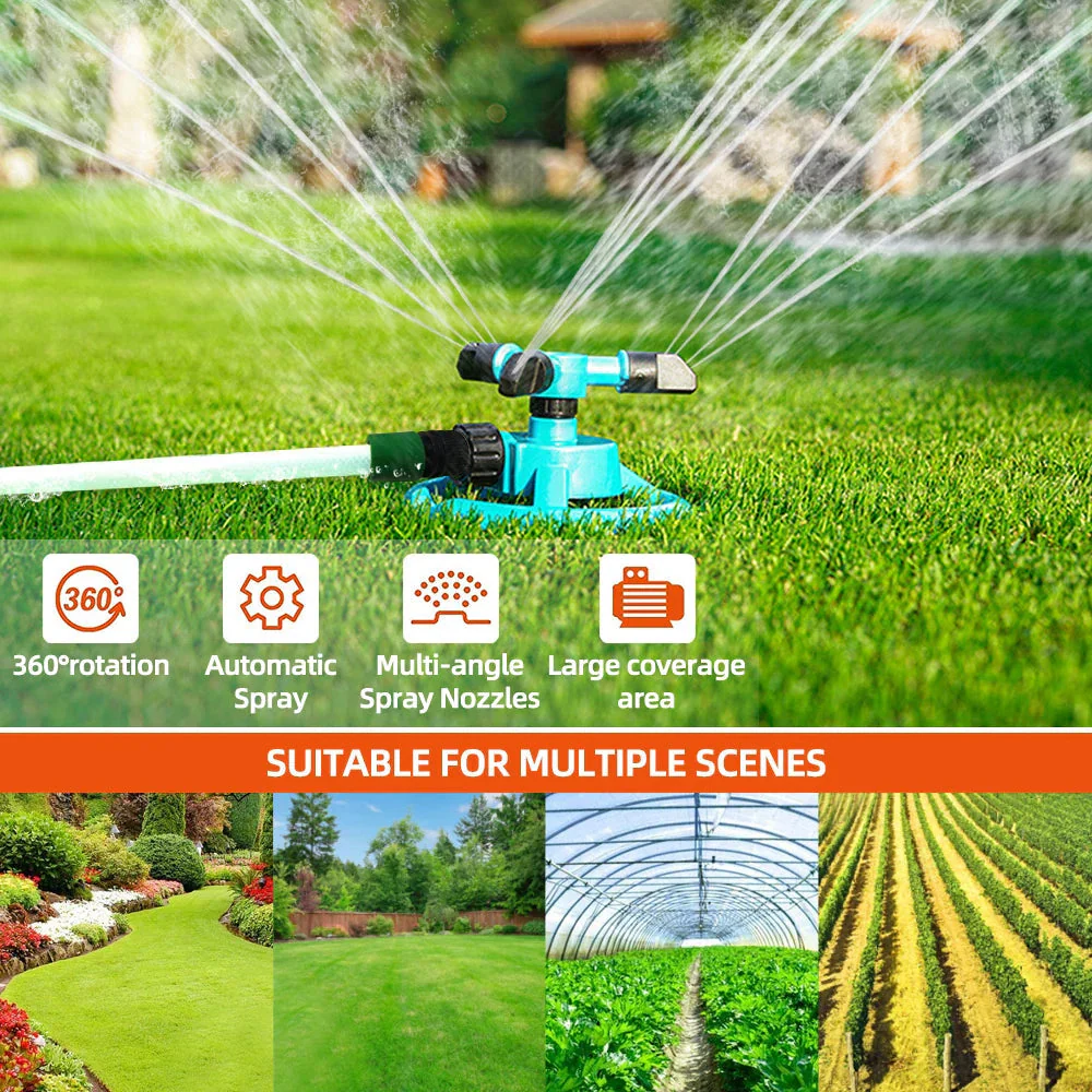 360-Degree Garden Sprinkler for Lush Green Lawn Without Brown Patches - Image 2