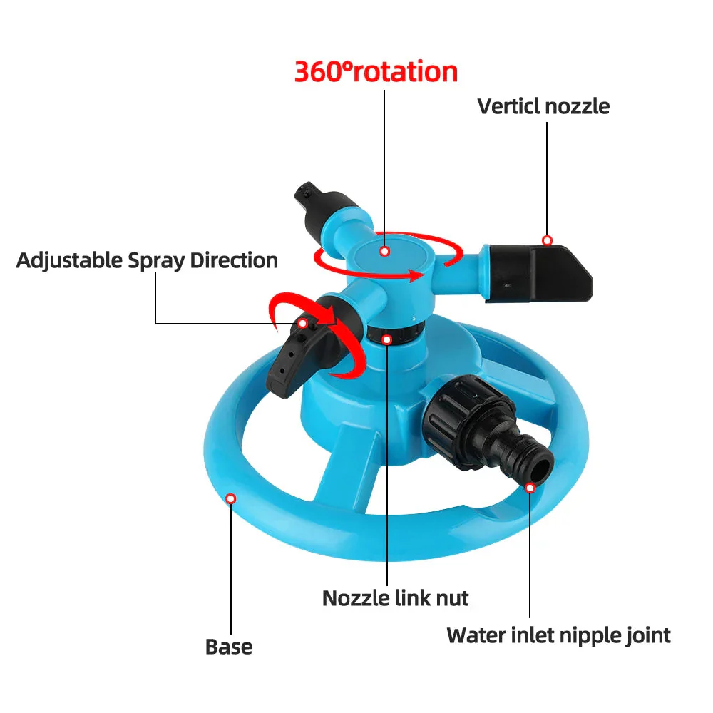 360-Degree Garden Sprinkler for Lush Green Lawn Without Brown Patches - Image 4
