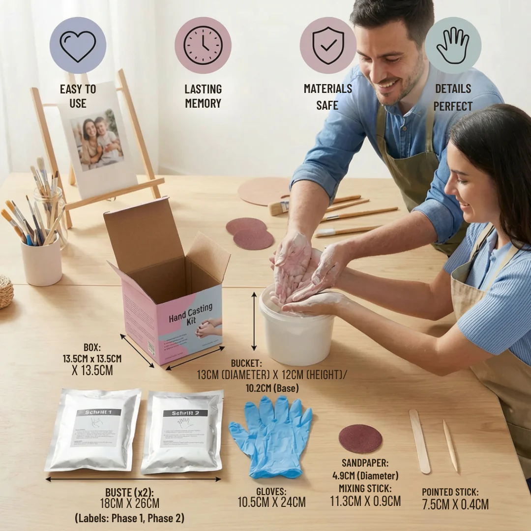 3D Handprint Plaster Kit – Tangible Memory Keepsake - Image 7