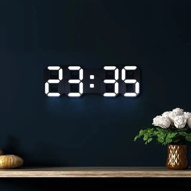 3D LED Wall Clock - Effortlessly Read Time in Bright Clarity Anytime - Image 13