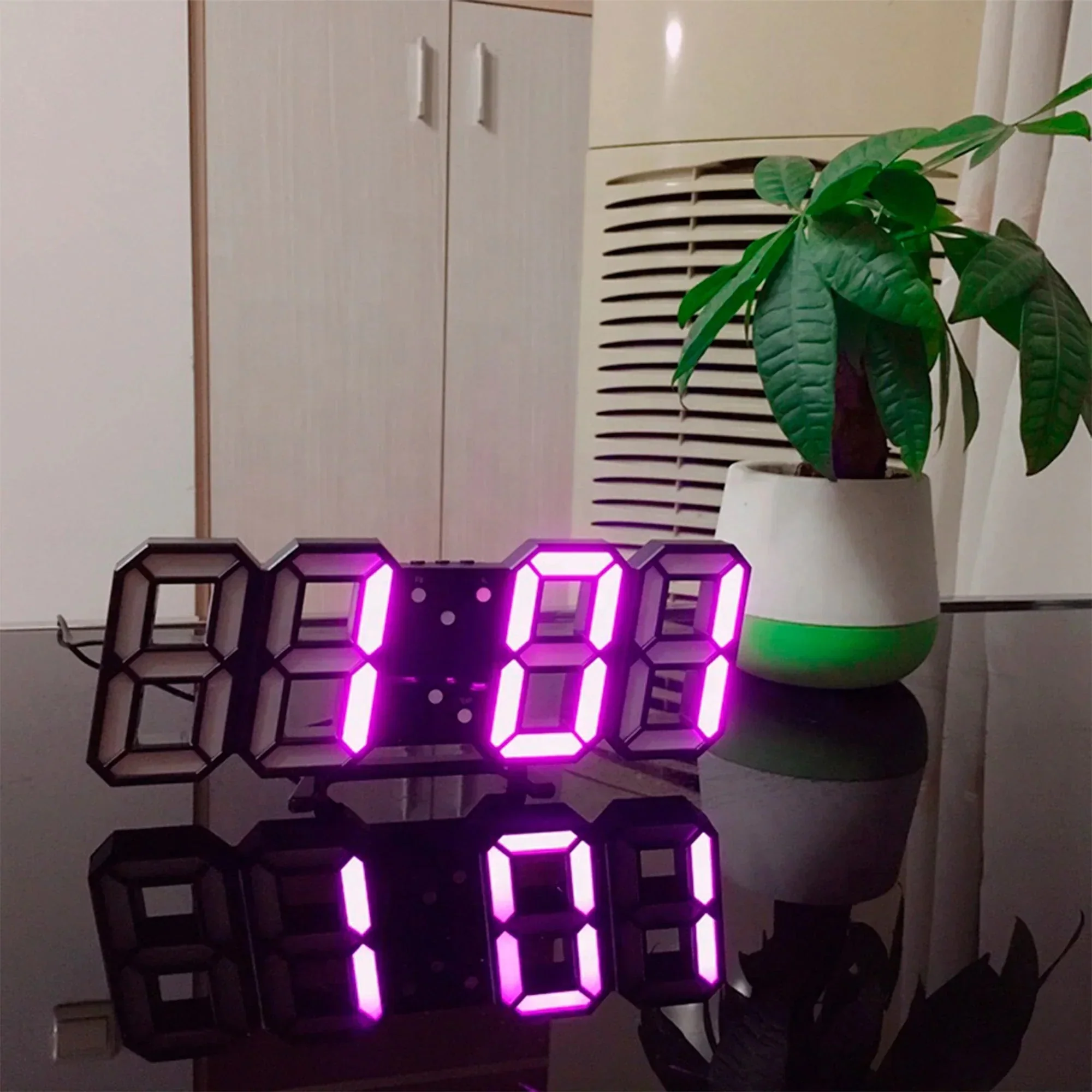 3D LED Wall Clock - Effortlessly Read Time in Bright Clarity Anytime - Image 16