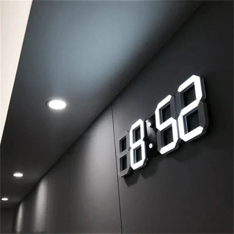 3D LED Wall Clock - Effortlessly Read Time in Bright Clarity Anytime - Image 7