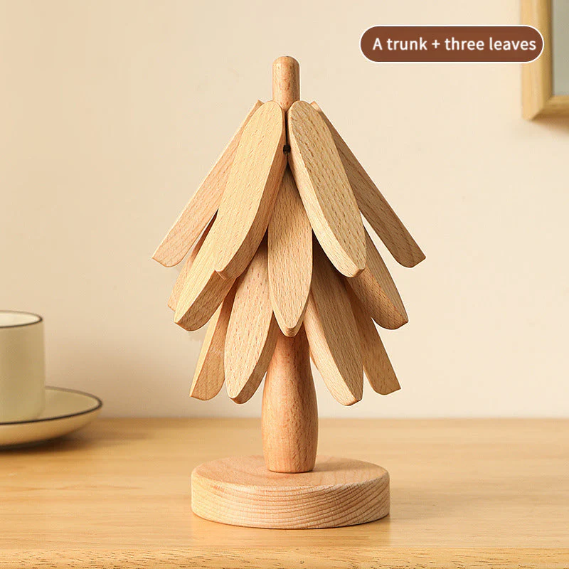 4-Piece Bamboo Coaster Set - Image 8