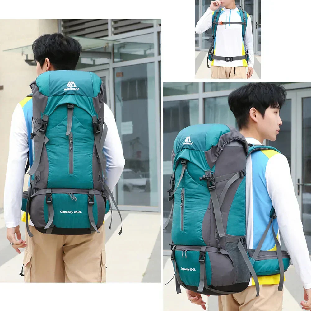 70L Hiking Backpack with Rain Cover - Image 2