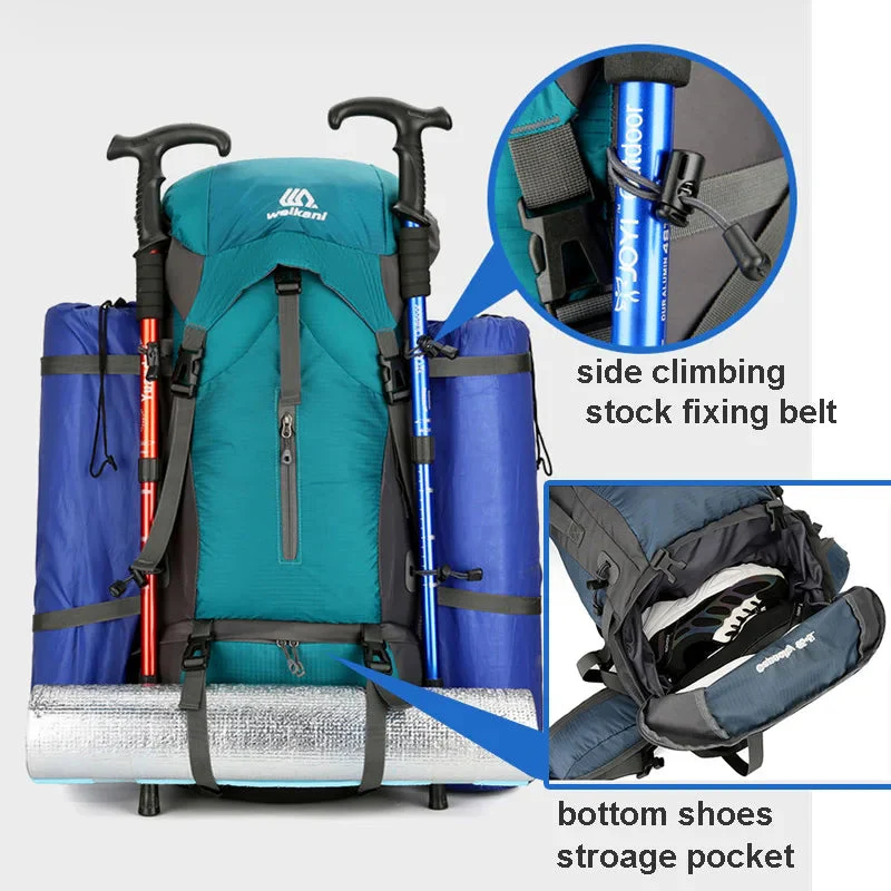 70L Hiking Backpack with Rain Cover - Image 5
