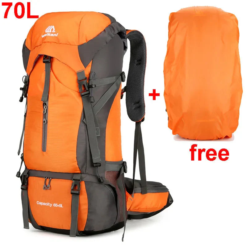 70L Hiking Backpack with Rain Cover - Image 8