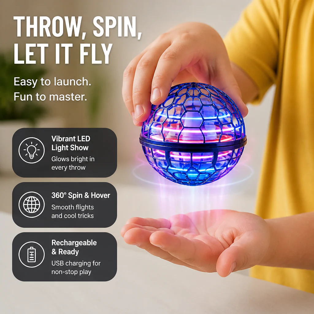 AeroLume™ Sphere — Ignite Every Moment with Mesmerizing Light and Effortless Flight - Image 4