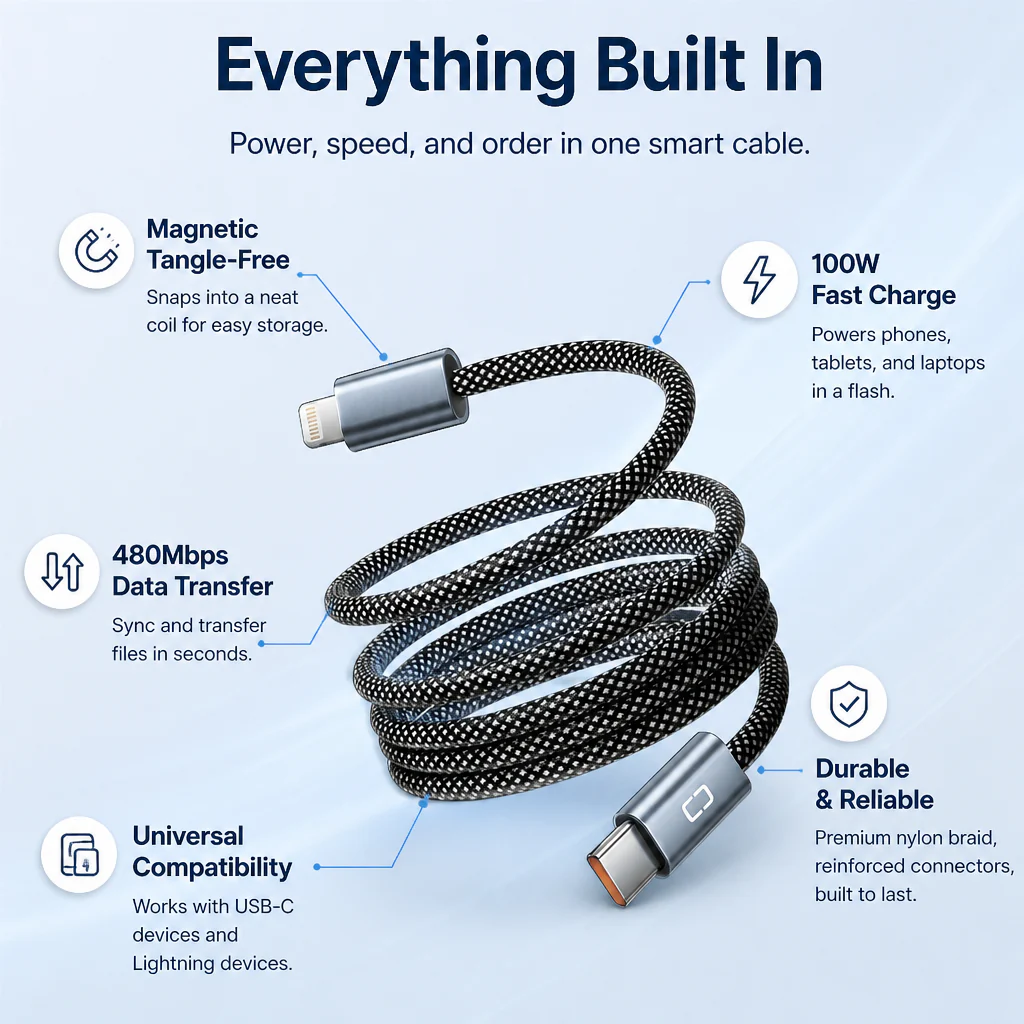 AeroMag™ — Charge Faster, Stay Tangle-Free, and Own Your Space Instantly - Image 8