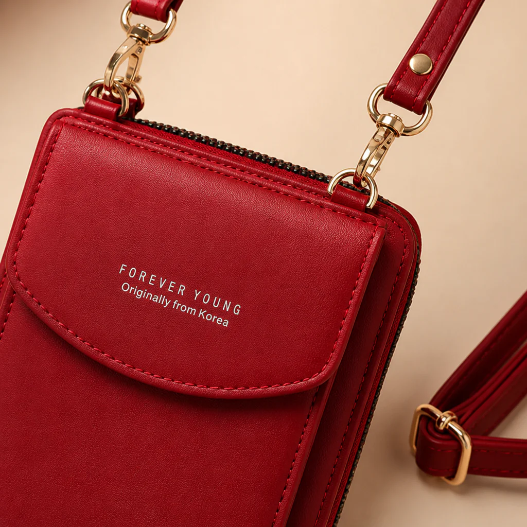 AeroStride™ – Slim Crossbody Phone Bag with Built-In Card Wallet - Image 3