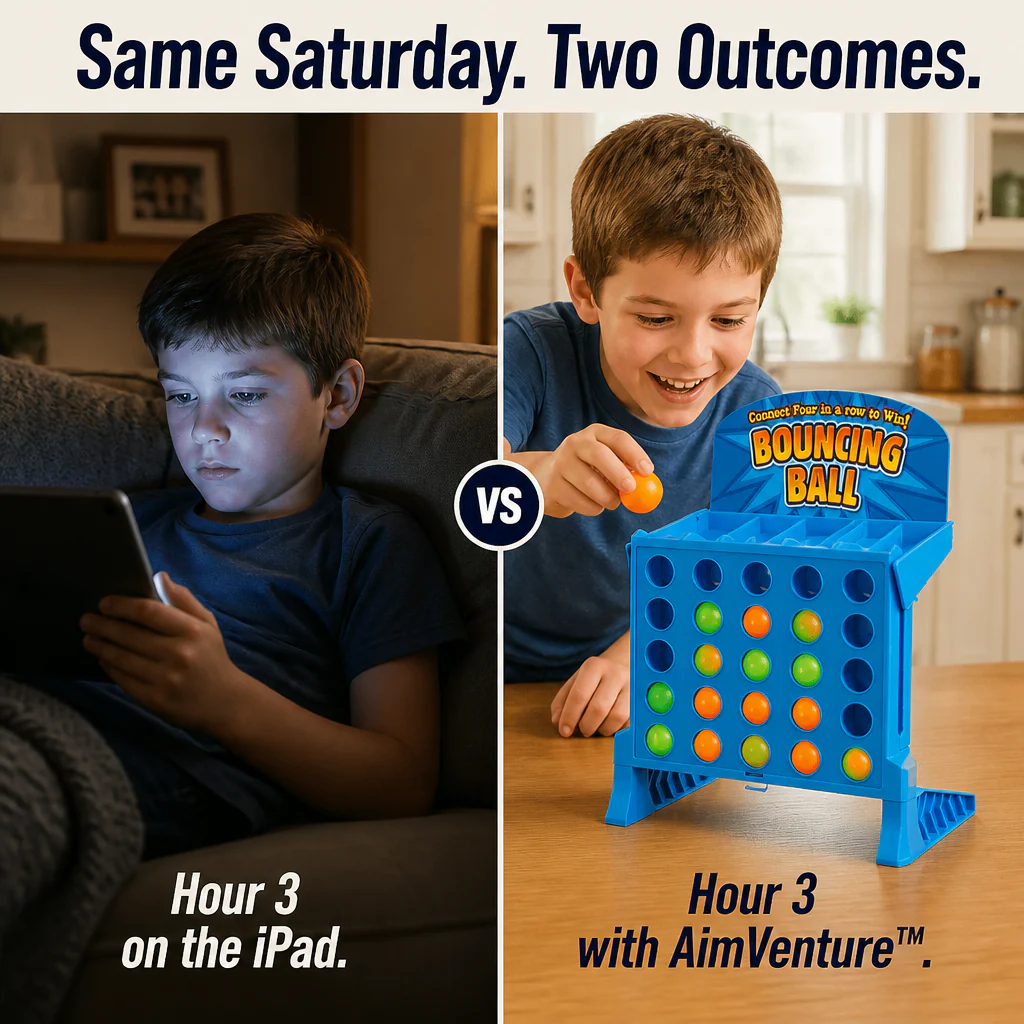 AimVenture™ — Bounce-Shoot Connect 4 That Gets Kids Off Screens and Laughing Loud - Image 2