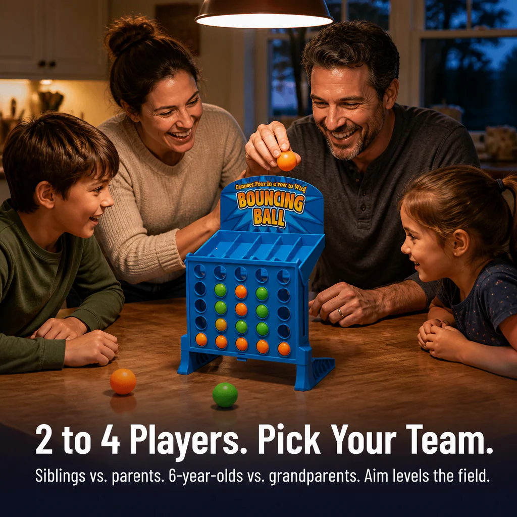AimVenture™ — Bounce-Shoot Connect 4 That Gets Kids Off Screens and Laughing Loud - Image 4