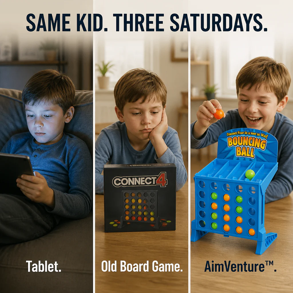 AimVenture™ — Bounce-Shoot Connect 4 That Gets Kids Off Screens and Laughing Loud - Image 7