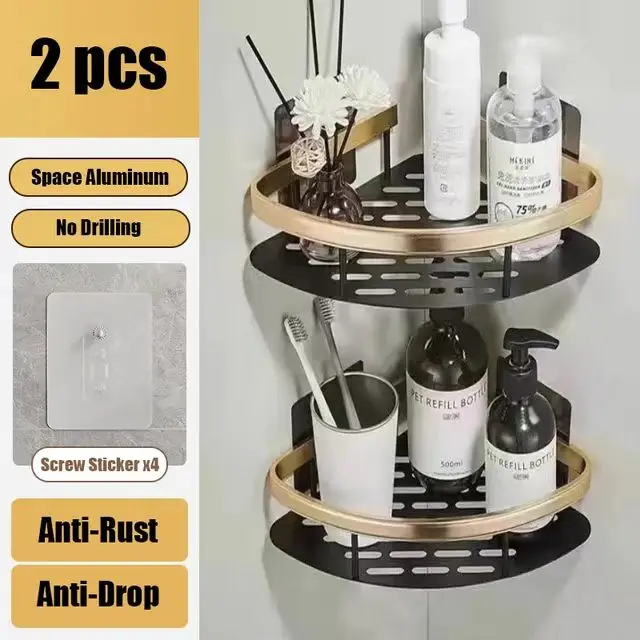 Aluminum Shower Shelf for Easy Installation Without Drilling - Image 13