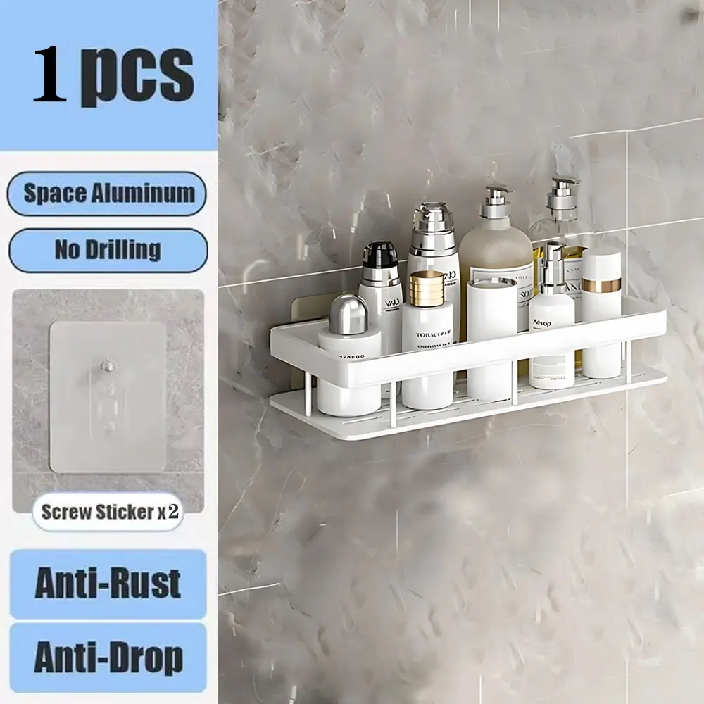 Aluminum Shower Shelf for Easy Installation Without Drilling - Image 18
