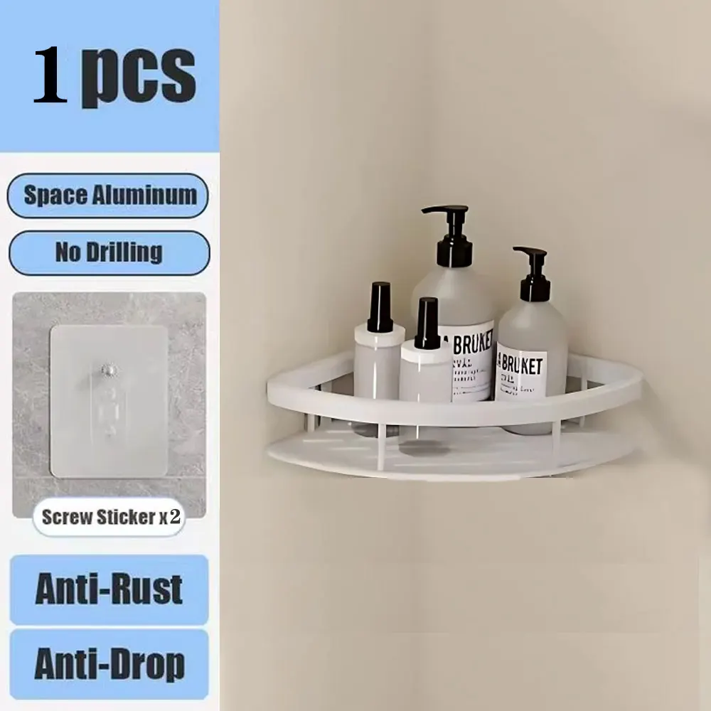 Aluminum Shower Shelf for Easy Installation Without Drilling - Image 22