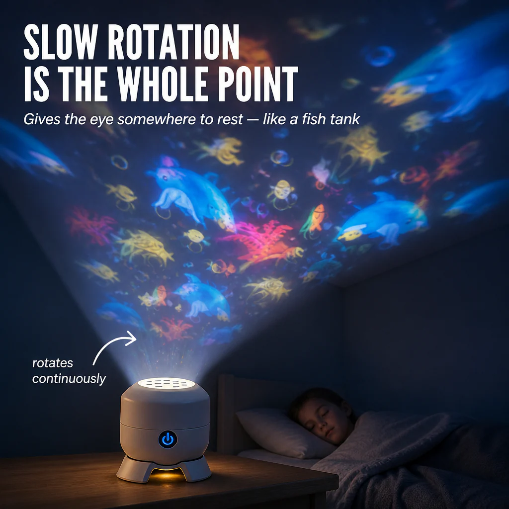 AquaSerene™ — Lull Restless Kids To Sleep With Slow-Rotating Ocean Light - Image 3