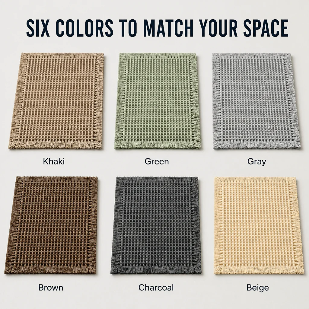 AquaSilk™ Waffle Bath Mat — Step onto Instant Dryness and Cozy Safety Every Time - Image 8