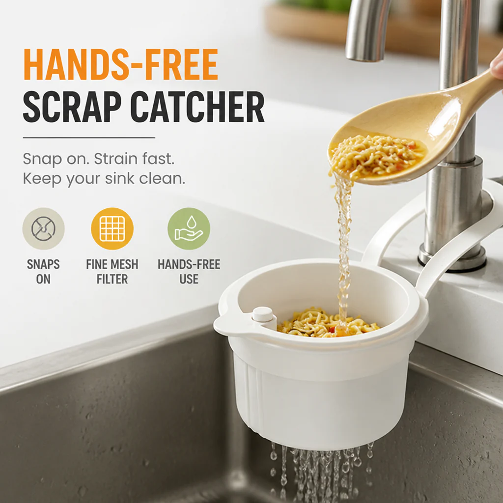 AquaSweep™ — Snap On, Stop Clogs, and Toss Scraps Without Lifting a Finger - Image 4