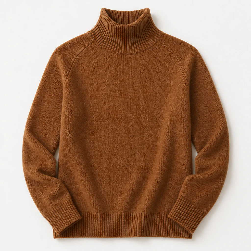 ArcticSilk™ – Cozy Relaxed-Fit Turtleneck Sweater with Ribbed Trim - Image 11