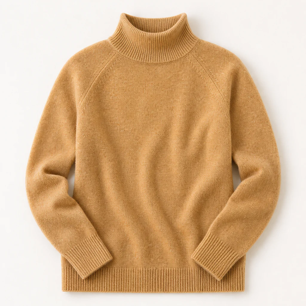 ArcticSilk™ – Cozy Relaxed-Fit Turtleneck Sweater with Ribbed Trim - Image 12