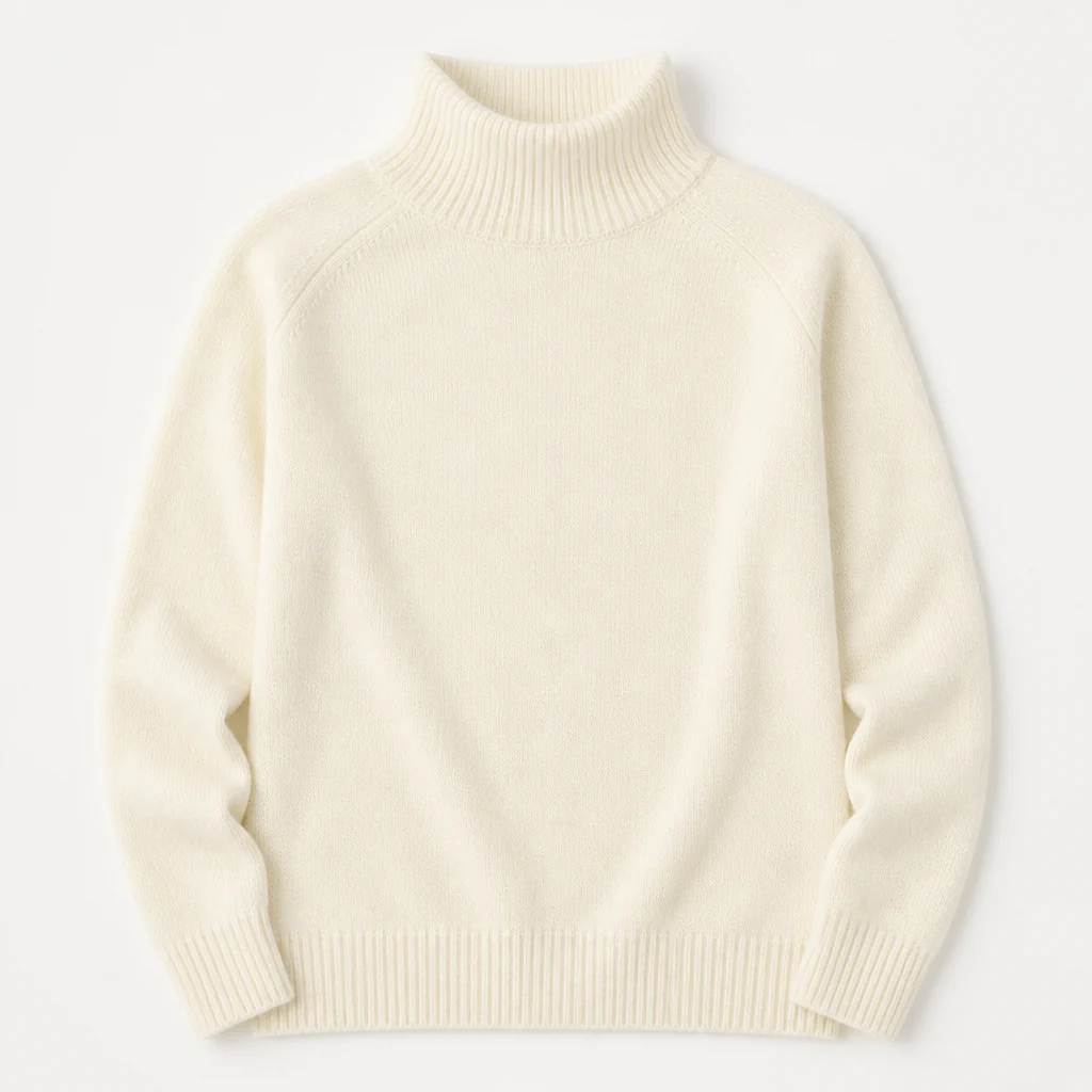 ArcticSilk™ – Cozy Relaxed-Fit Turtleneck Sweater with Ribbed Trim - Image 13