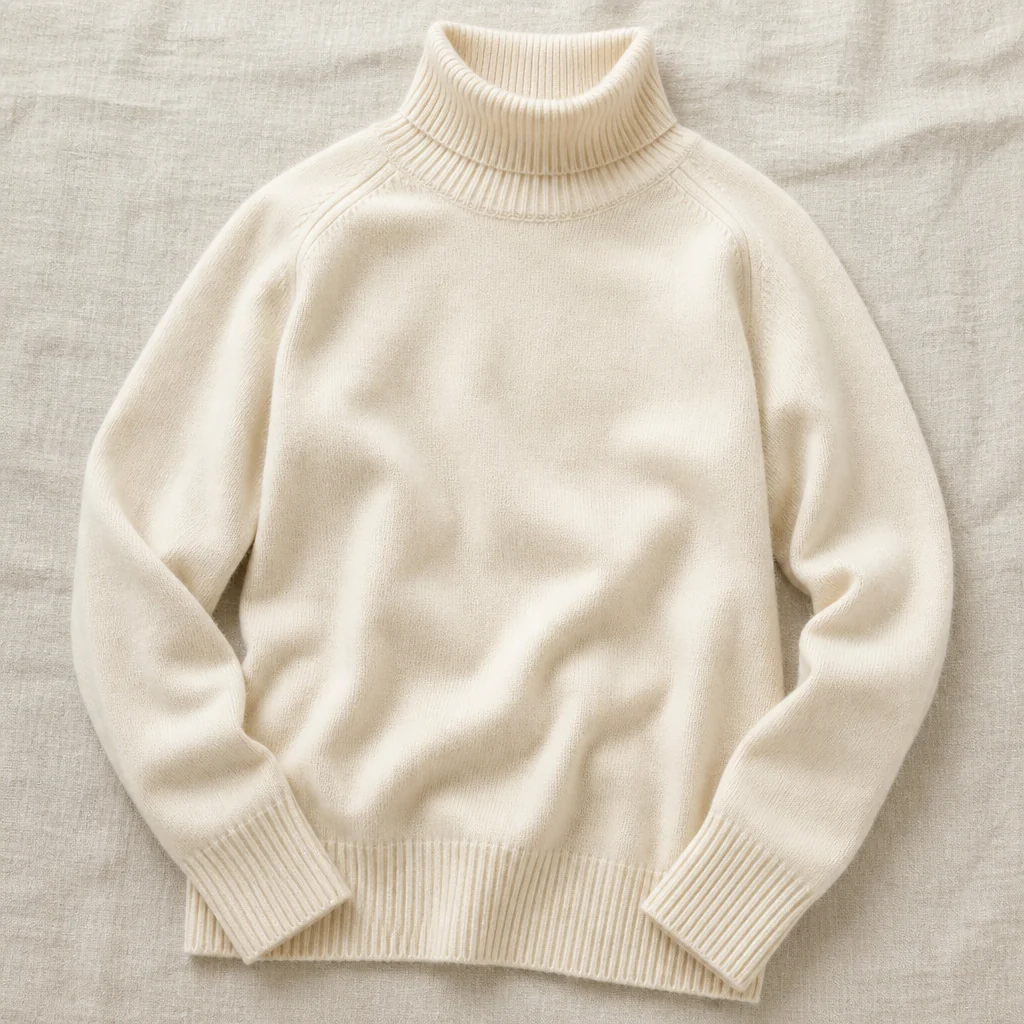 ArcticSilk™ – Cozy Relaxed-Fit Turtleneck Sweater with Ribbed Trim - Image 4