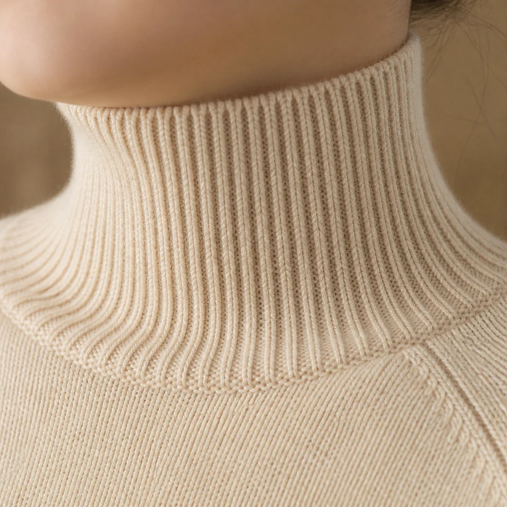 ArcticSilk™ – Cozy Relaxed-Fit Turtleneck Sweater with Ribbed Trim - Image 5