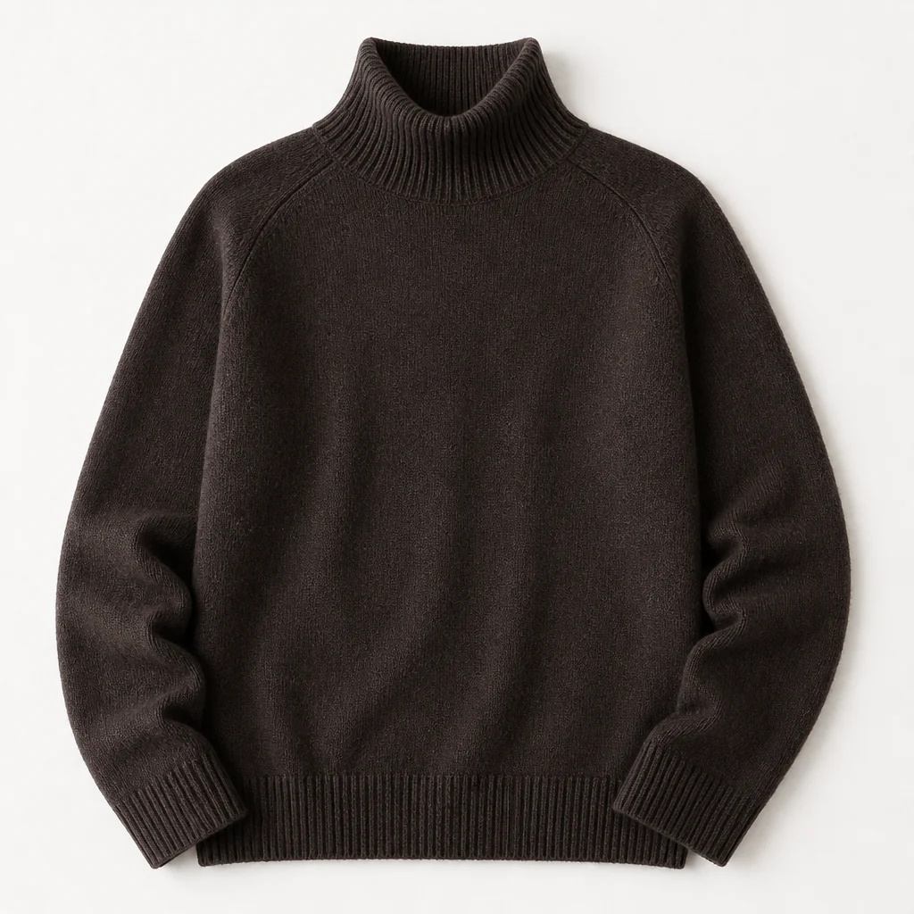 ArcticSilk™ – Cozy Relaxed-Fit Turtleneck Sweater with Ribbed Trim - Image 9