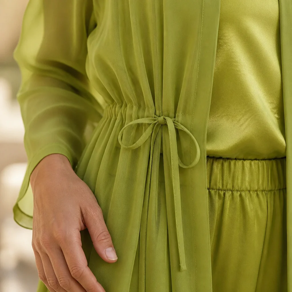 AristaLuxe™ – Flowing Three-Piece Wide-Leg Pant Set with Sheer Chiffon Duster - Image 5