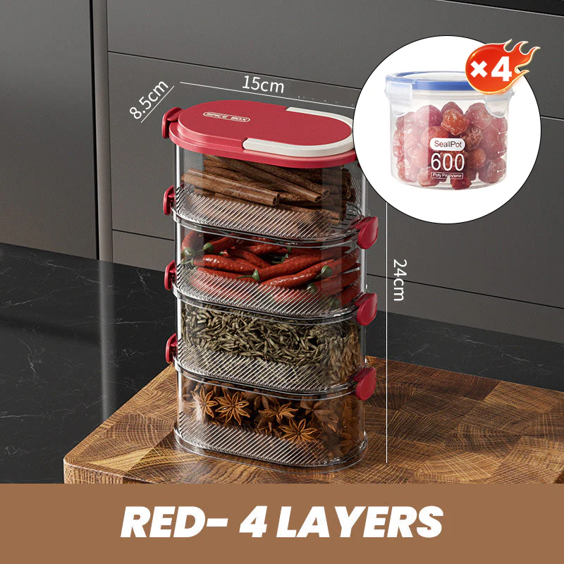 Aroma Organizer - Spice Freshness and Order at the Push of a Button - Image 45