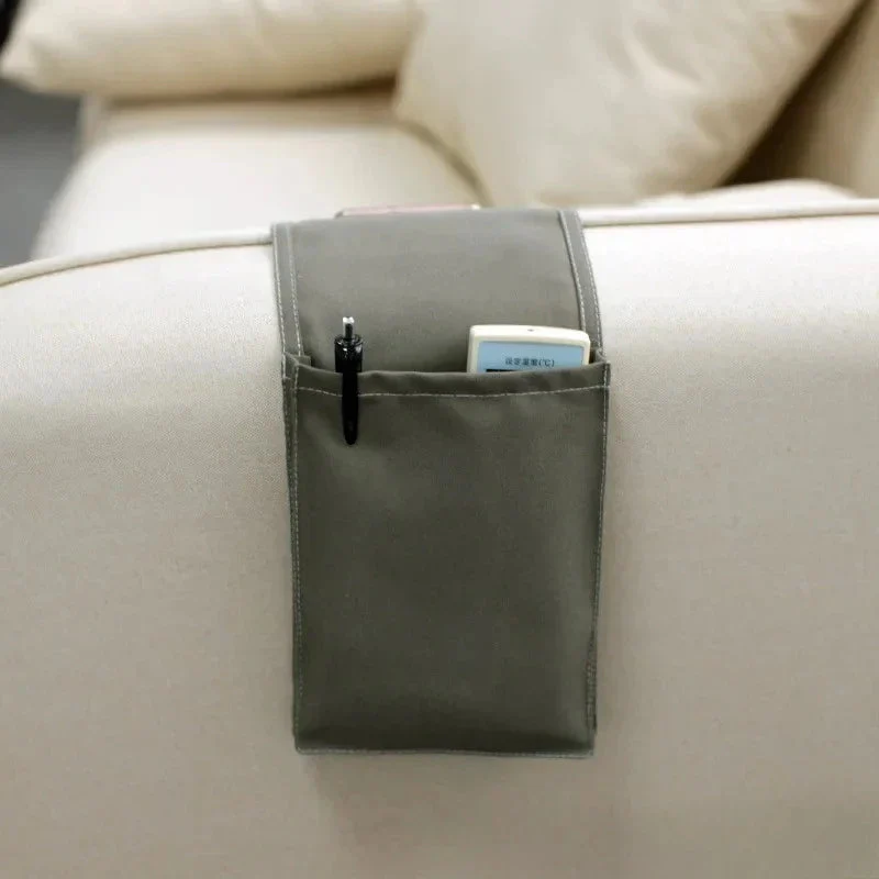 Bedside Organizer in Cotton-Linen with Multiple Compartments - Image 6