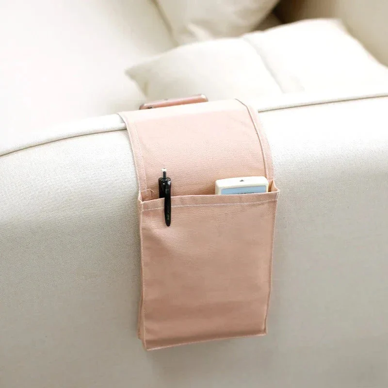 Bedside Organizer in Cotton-Linen with Multiple Compartments - Image 7