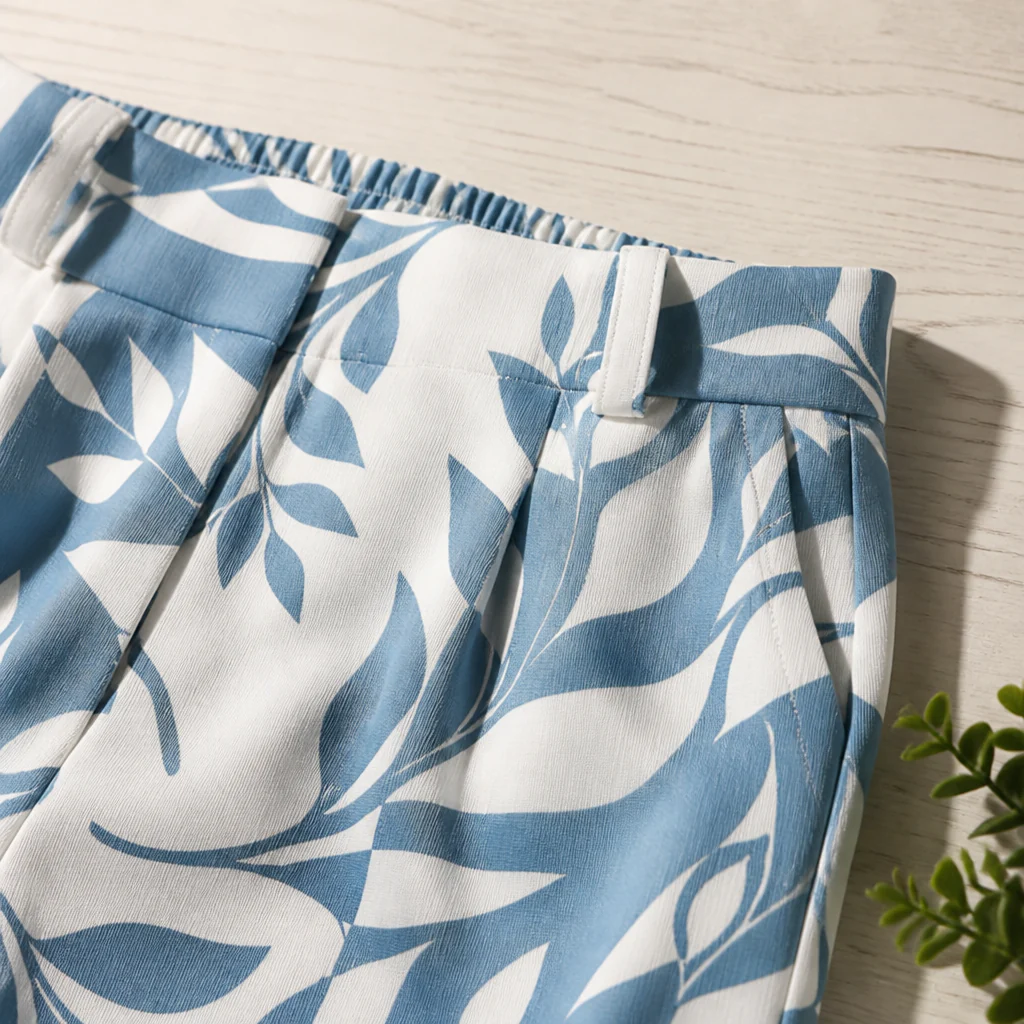 BellaLuxe™ – Breezy Botanical-Print Tee & Shorts Two-Piece Set - Image 5