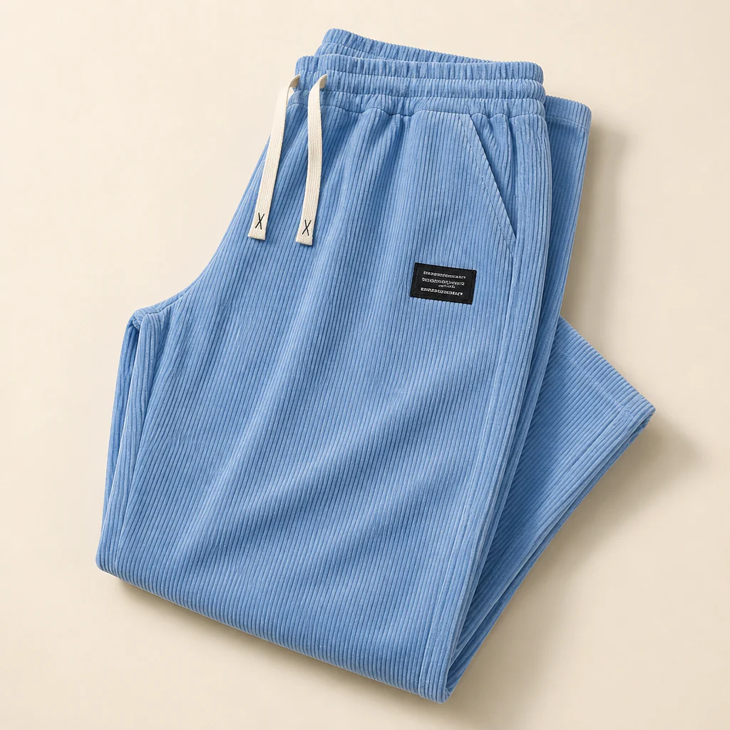 BlazeStride™ – Relaxed Straight-Leg Corduroy Pants with Drawstring Waist - Image 10