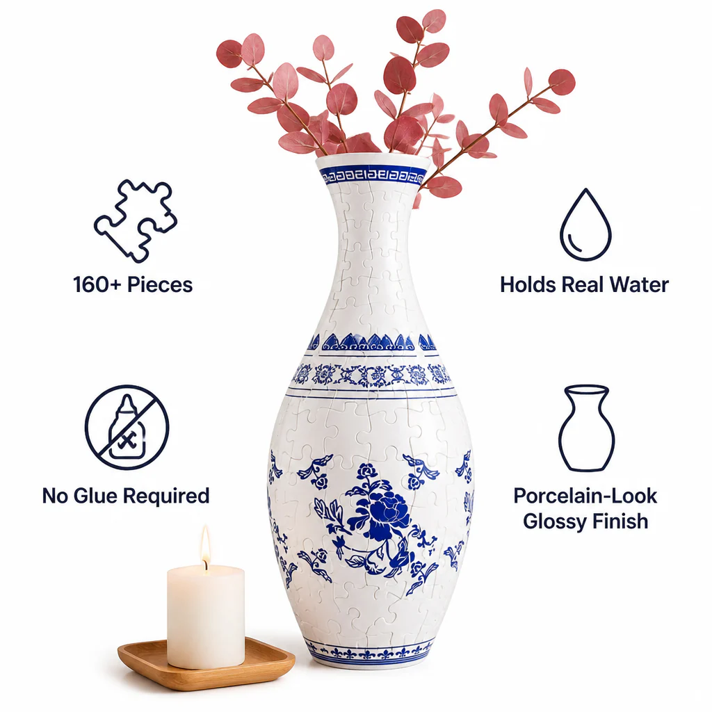BloomCraze™ — Snap 160 Pieces Into a Porcelain-Look Vase That Holds Real Flowers - Image 7