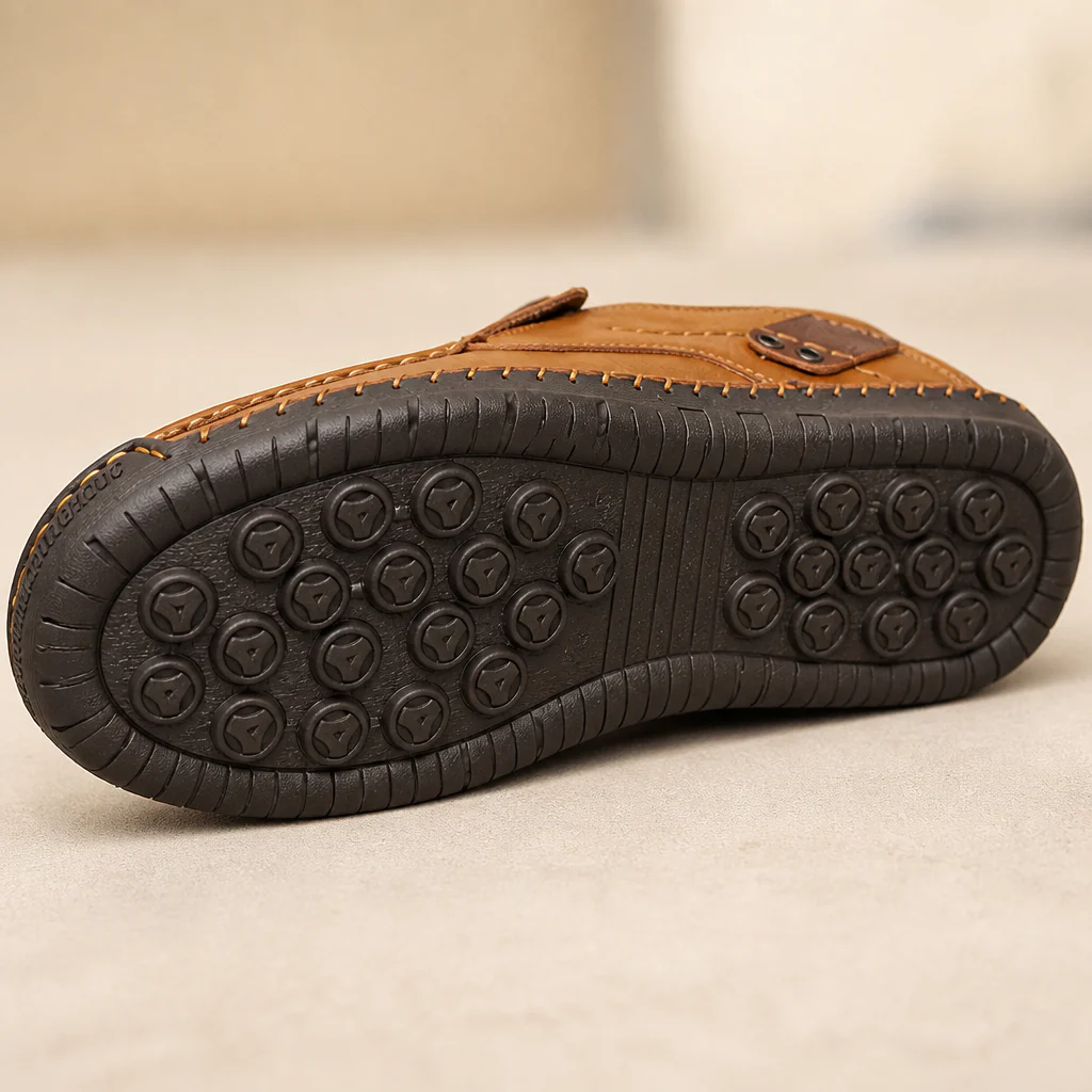 Bravaro™ – Hand-Stitched Slip-On Leather Loafers with Cushioned Sole - Image 6