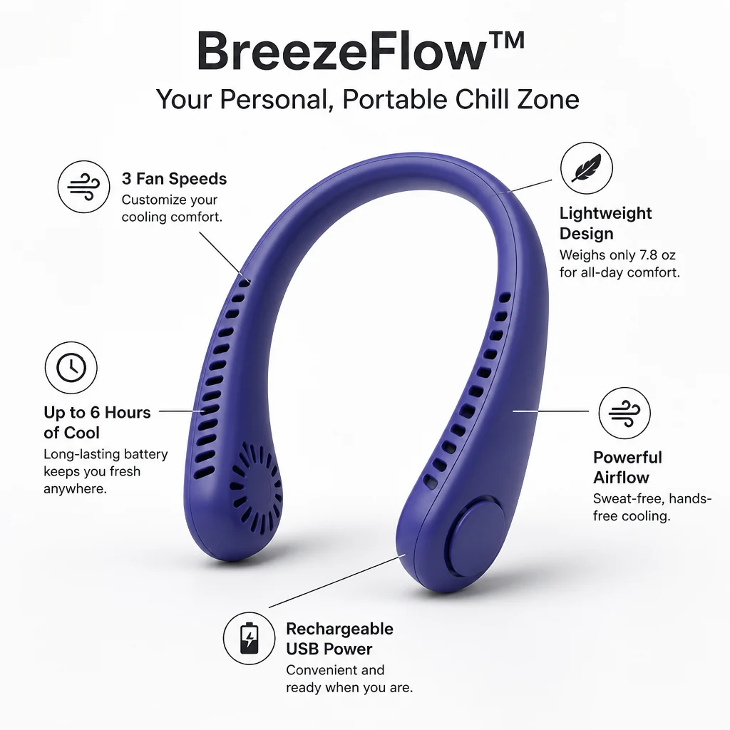 BreezeFlow™ — Unleash Instant, All-Day Freedom from Sweat and Heat - Image 11