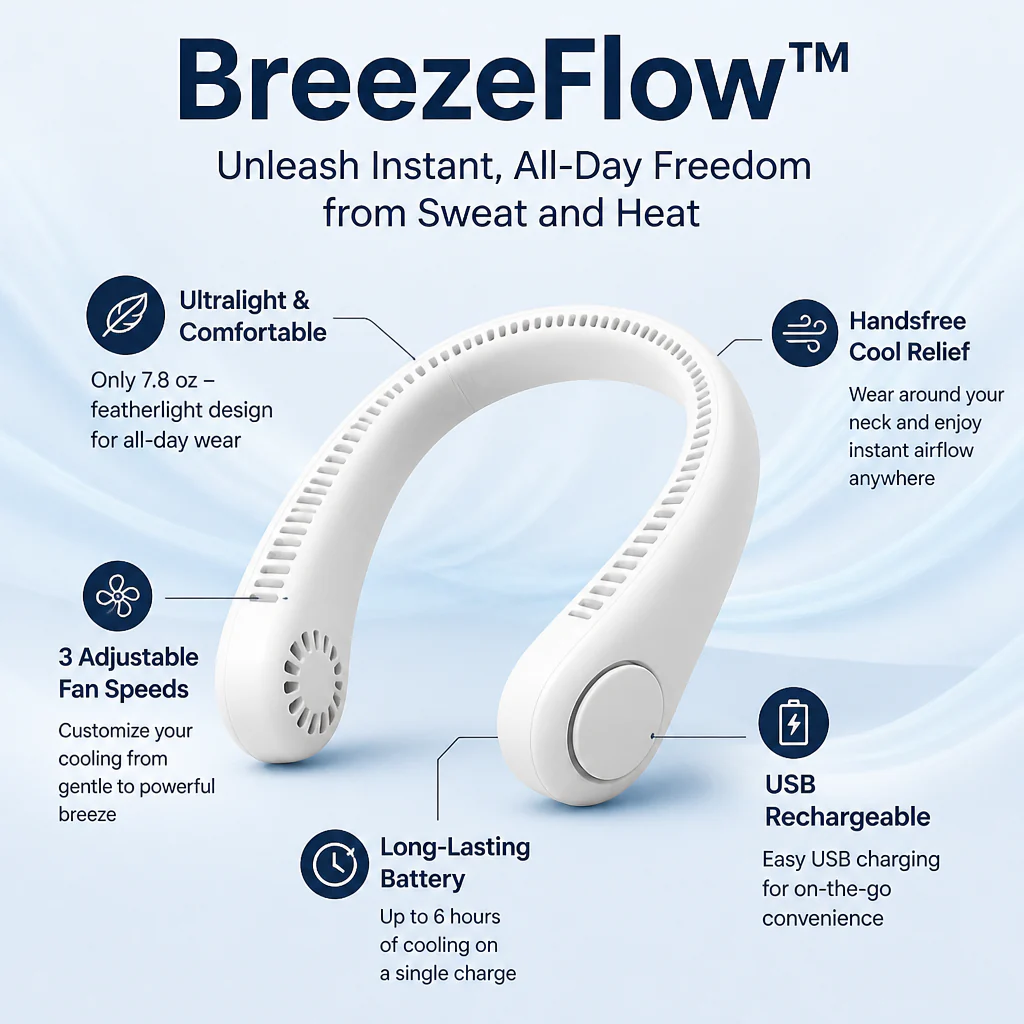 BreezeFlow™ — Unleash Instant, All-Day Freedom from Sweat and Heat - Image 7