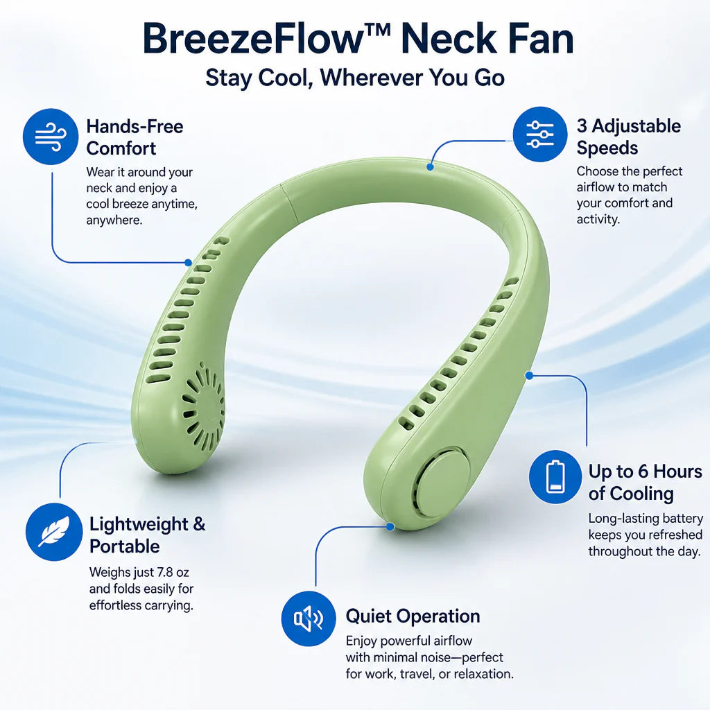 BreezeFlow™ — Unleash Instant, All-Day Freedom from Sweat and Heat - Image 8