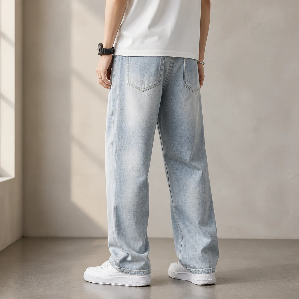 BrezeLane™ – Breathable Drawstring Loose Straight Summer Jeans - Image 6
