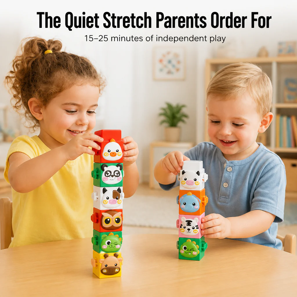 BrillieBlocks™ — Snap 12 Animal Friends Into Towers Kids Won't Quit - Image 5
