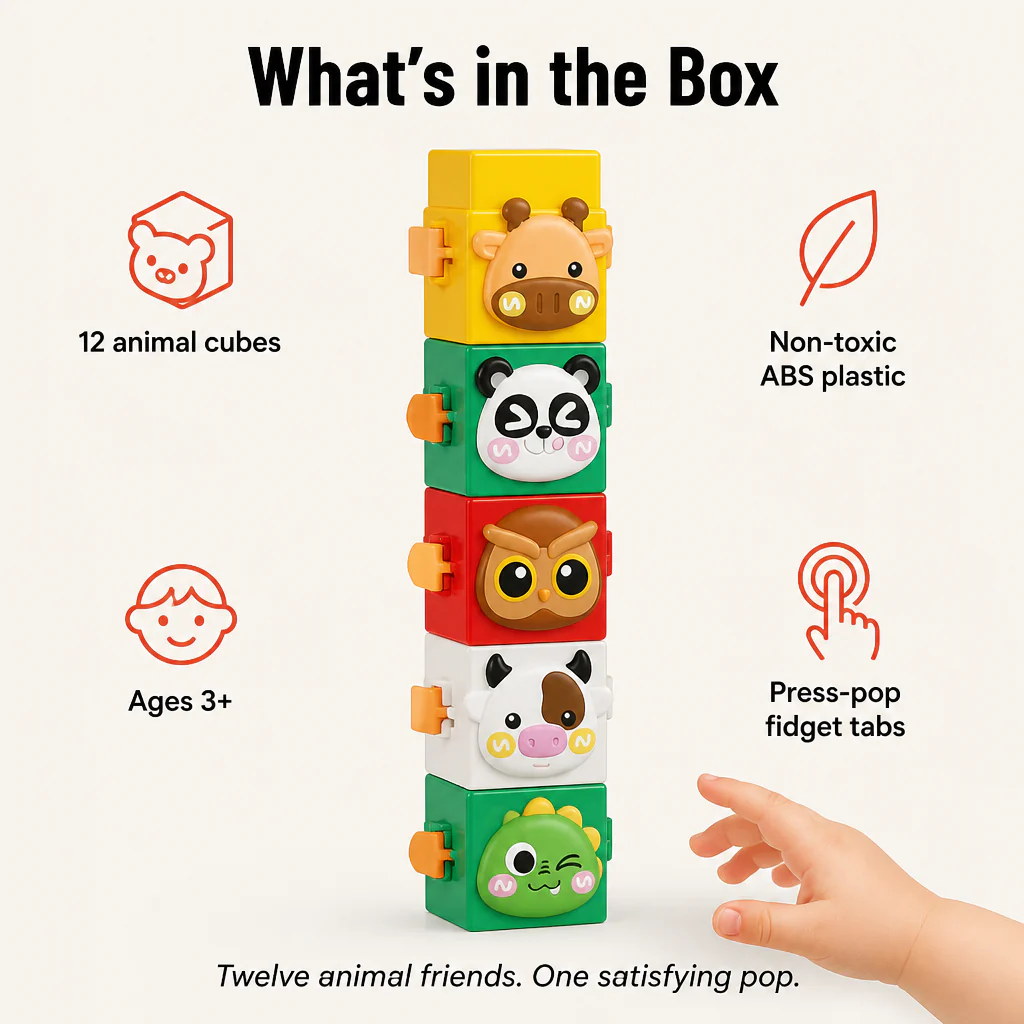 BrillieBlocks™ — Snap 12 Animal Friends Into Towers Kids Won't Quit - Image 7
