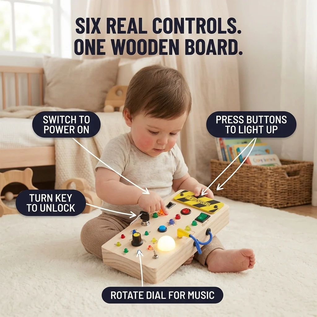 BrillioPlay™ — Give Tiny Hands Real Switches, Lights and Music to Master - Image 3